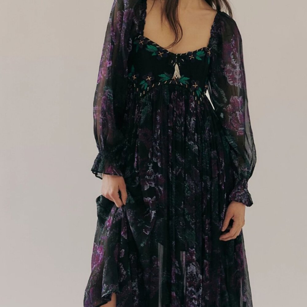 Free People Timeless Tapestry Maxi Dress